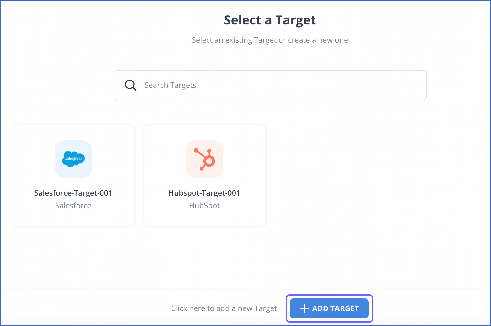 Select a Target