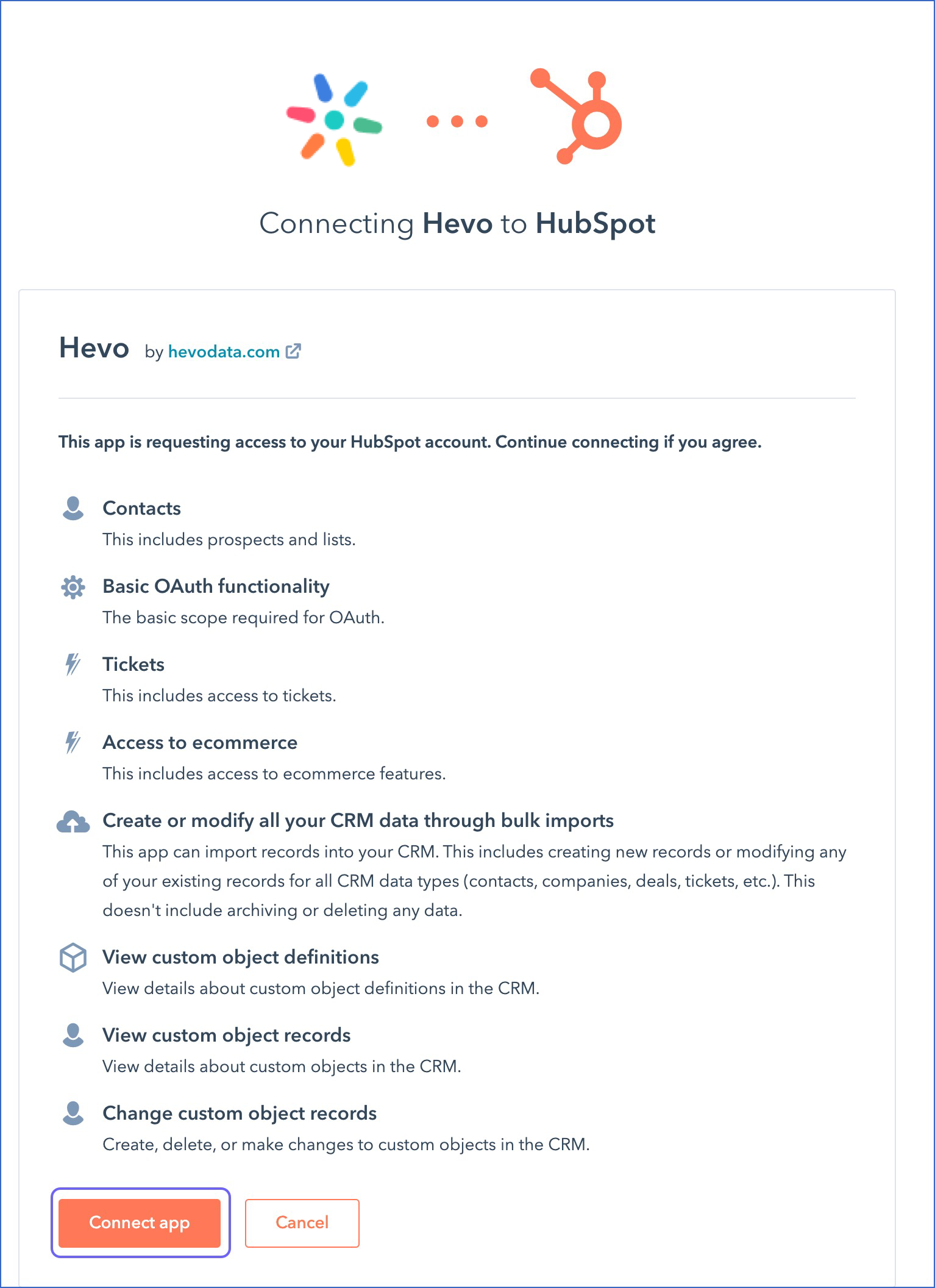 Authorize Hevo