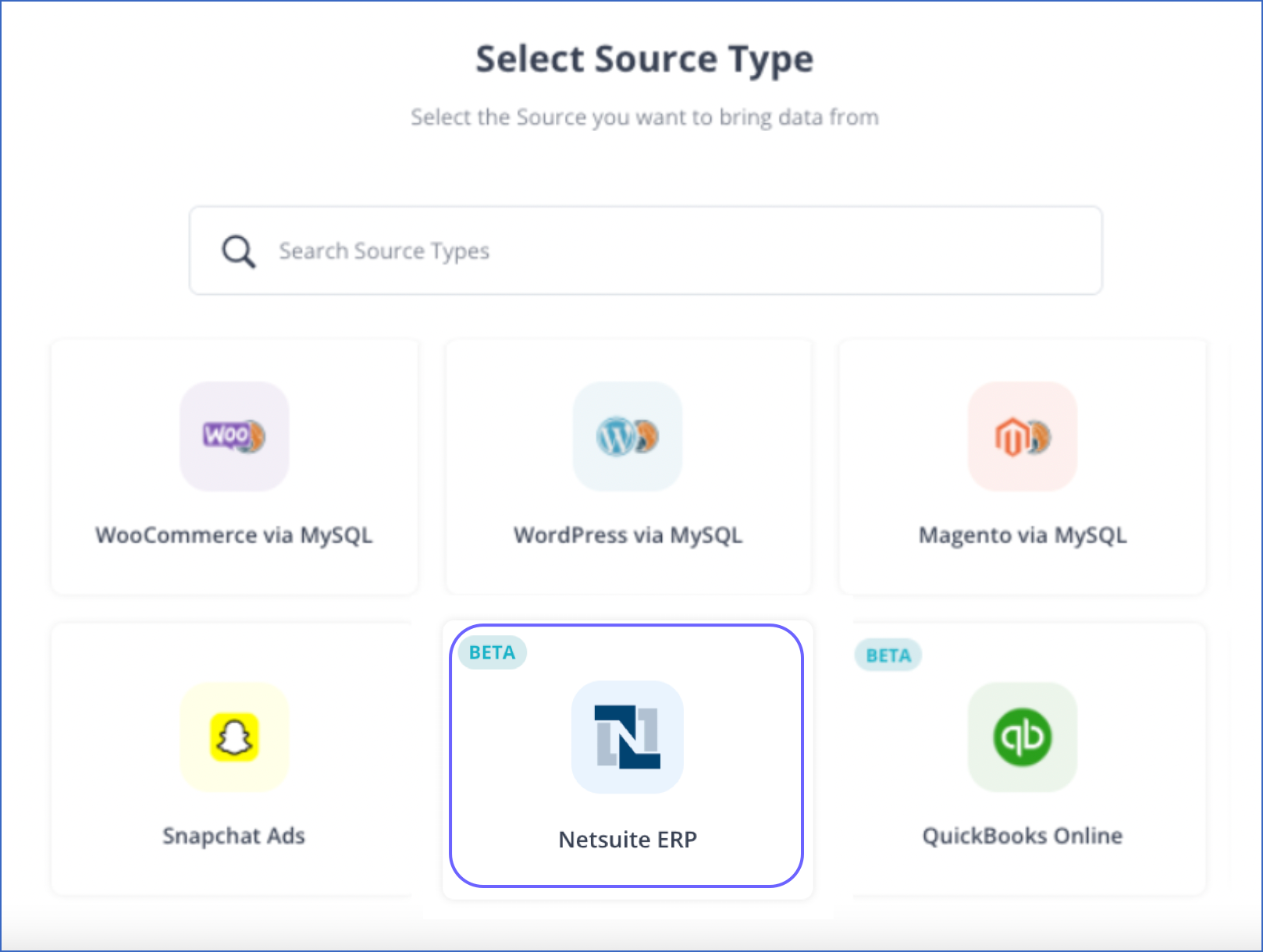 NetSuite ERP as a Source