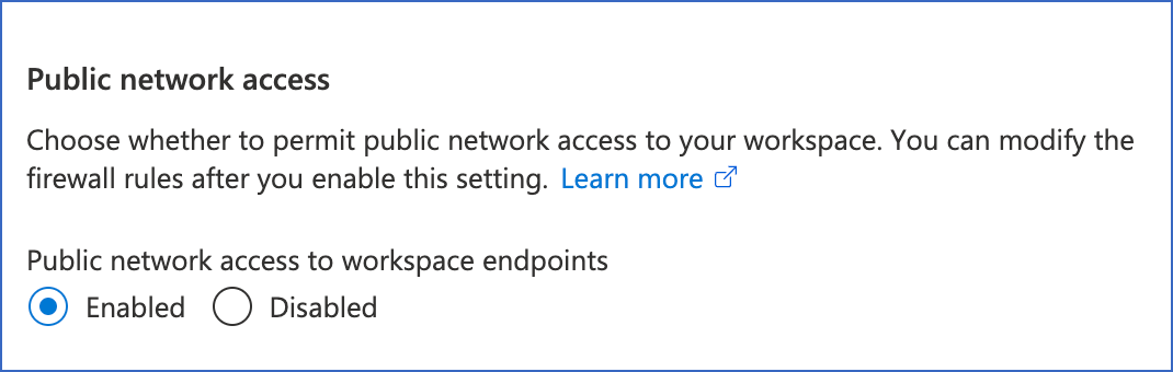 Public network access