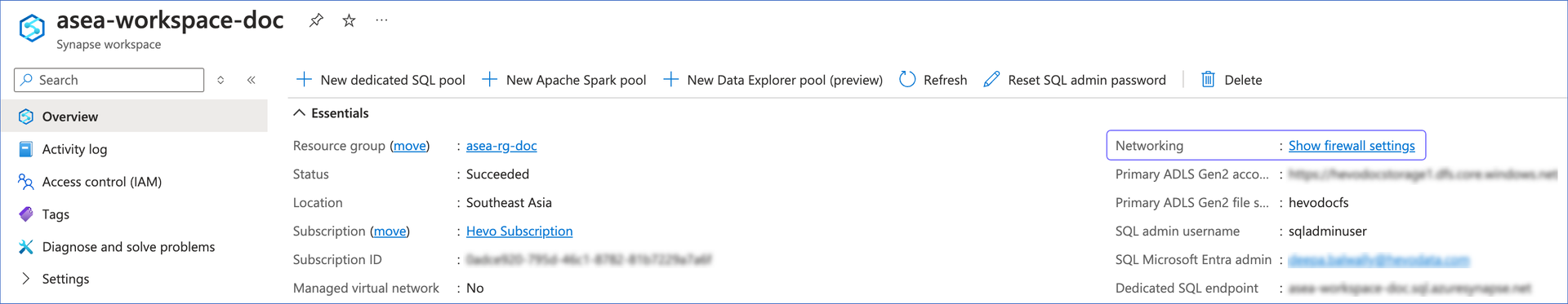 Show Firewall Settings