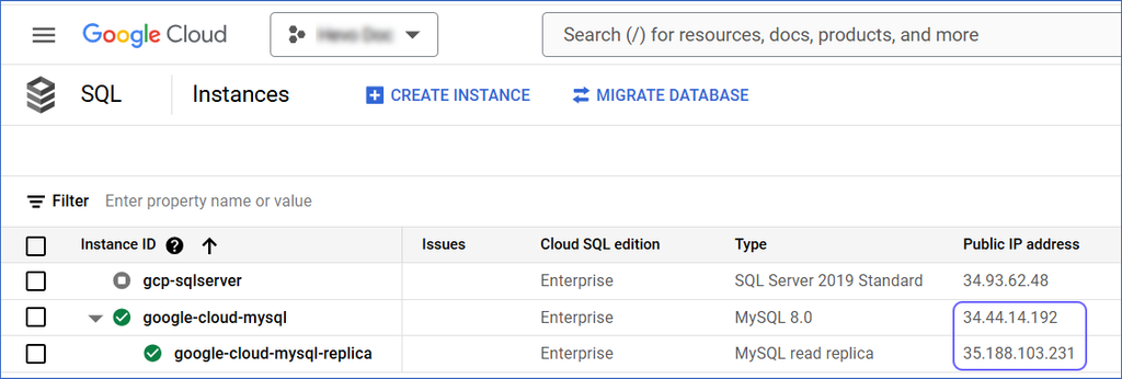 Locate hostname and port