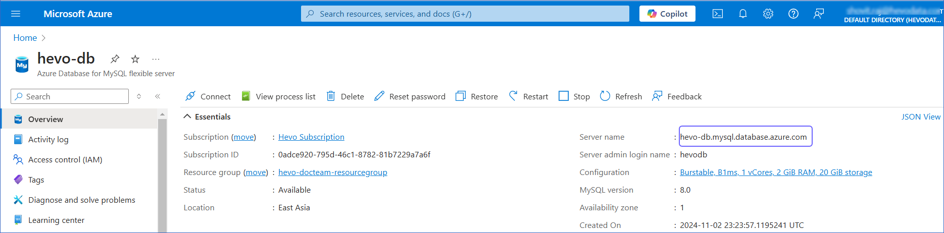 Retrieve hostname