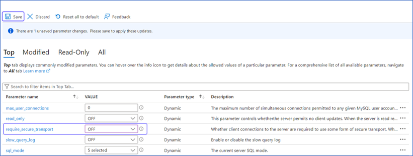 Disable SSL