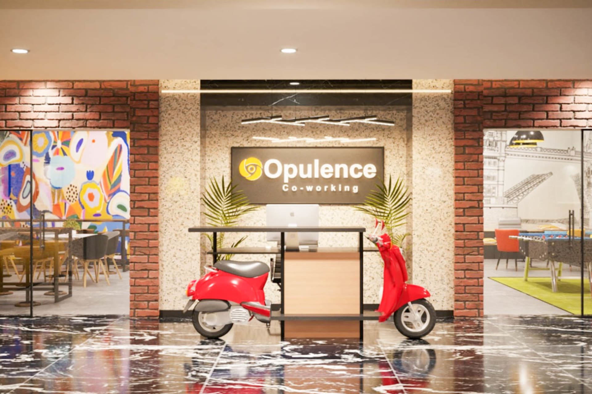 Opulence coworking space in Ambli, Ahmedabad