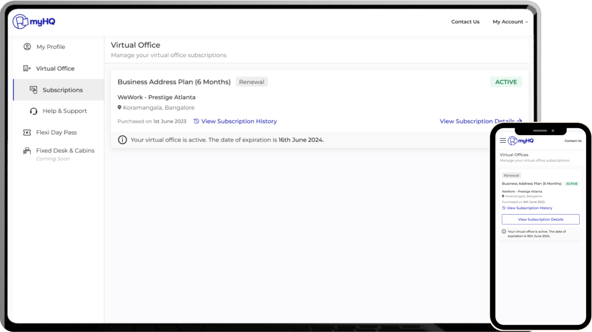 subscription screens