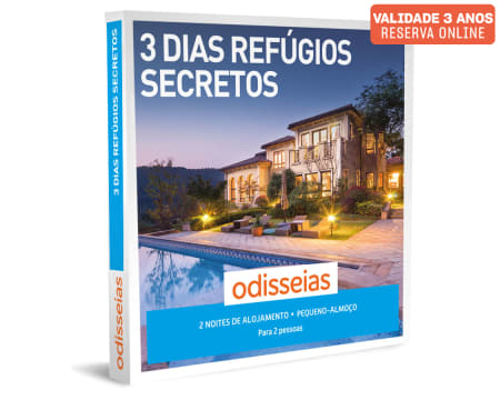 3 Dias Refúgios Secretos | 110 Estadias à Escolha