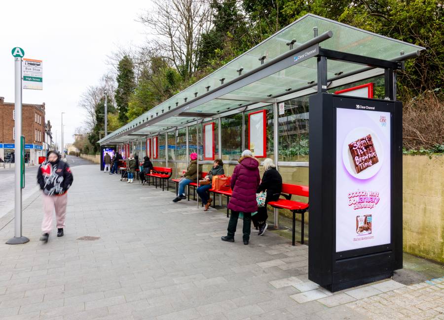 A Woking bus shelter.