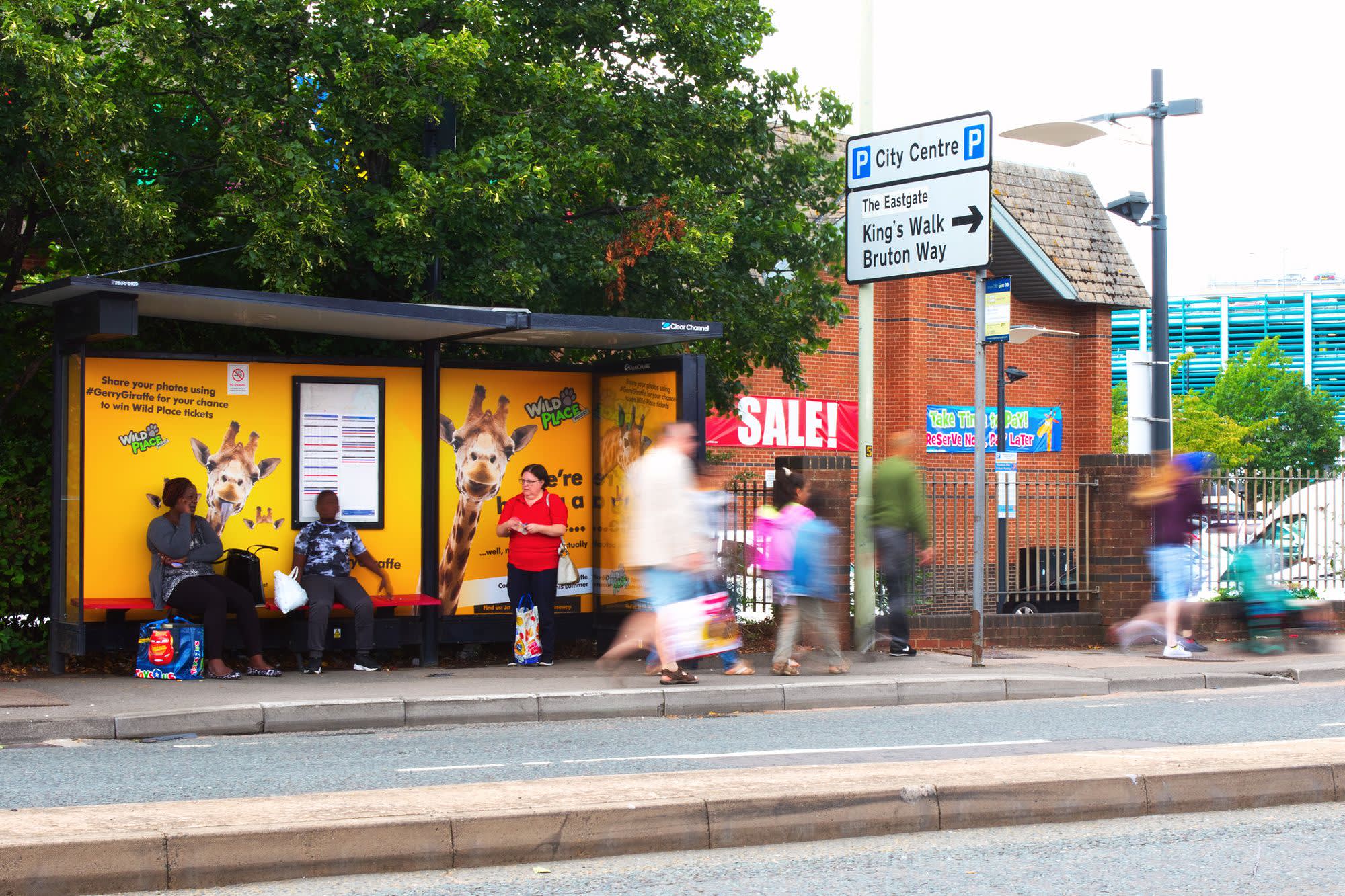 Bristol Zoo full Adshel wrap