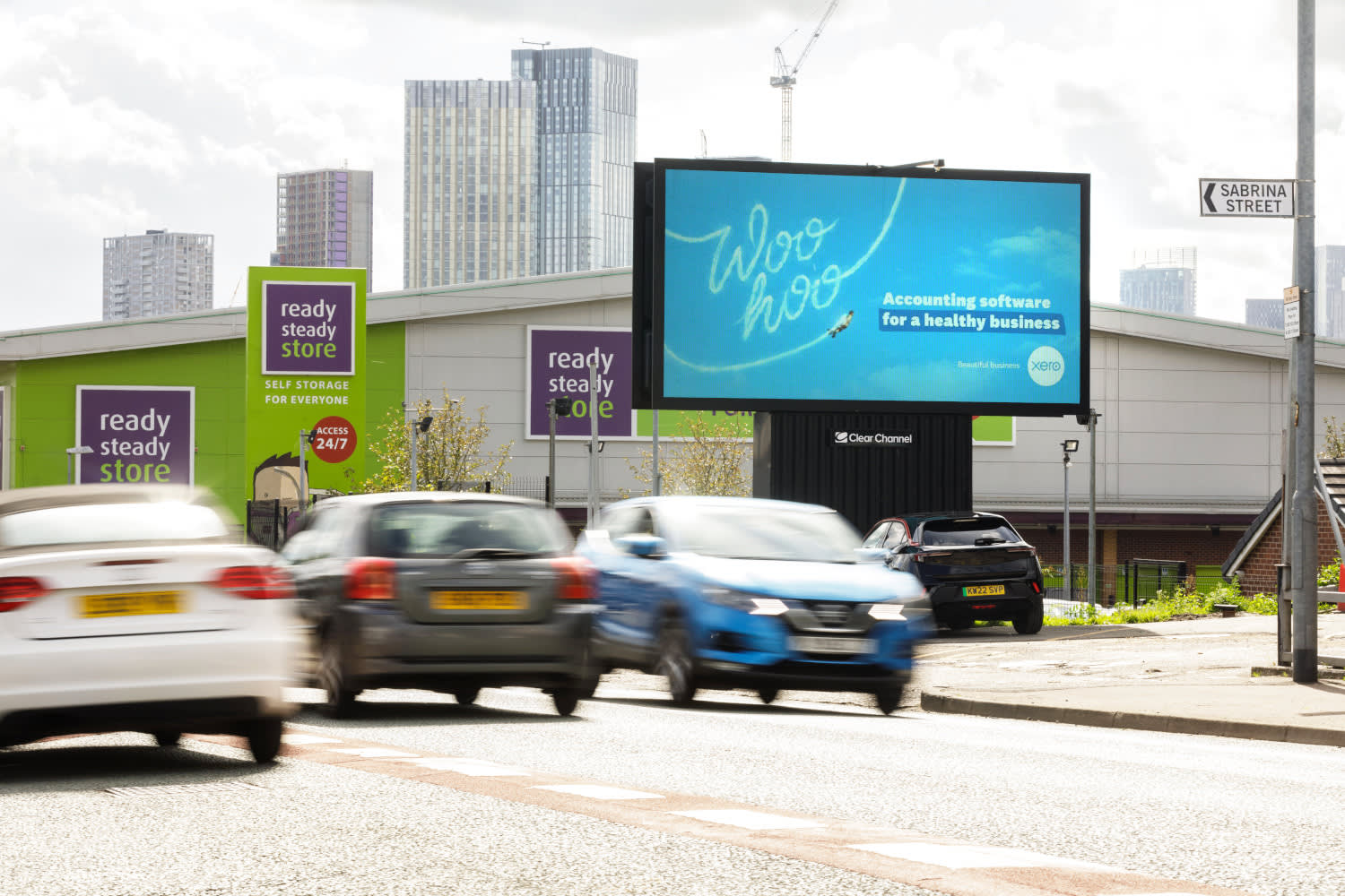 Xero's Billboard Live ad campaign in Manchester