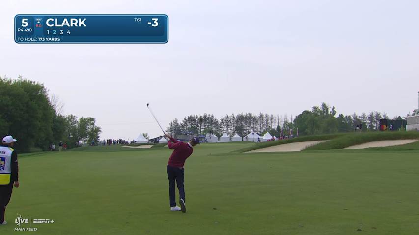 Wyndham Clark sinks a 21-footer to card back-to-back birdies at RBC Canadian